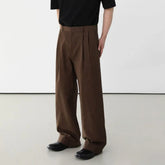 Hearujoy Korean Style Men's Loose Suit Pants Casual Straight Wide Leg Male Simple Trousers Drooping New Fashion Summer 9C6229